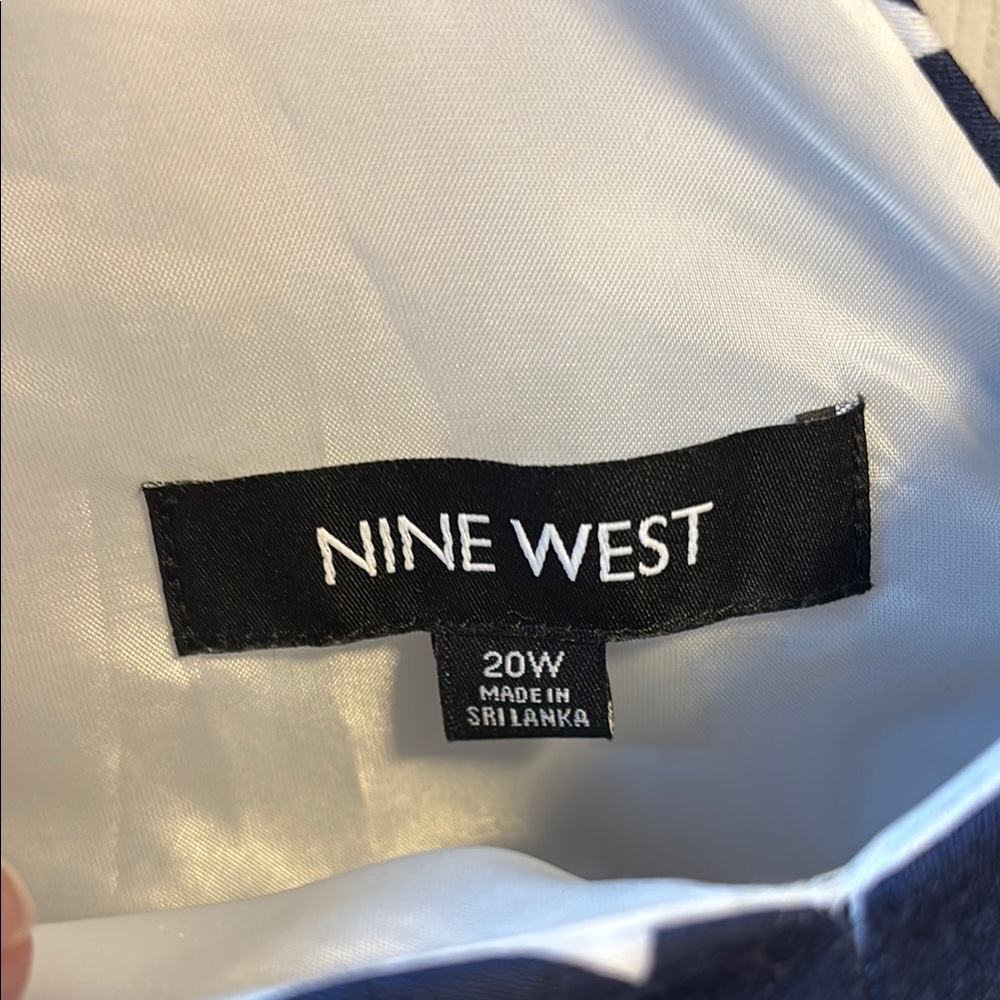 Nine West Elegant White and Navy Apparel